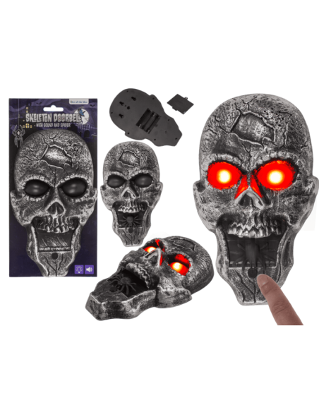timbre calavera co luz y sonido