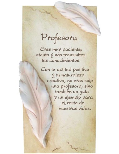 Arte en piedra Profesora