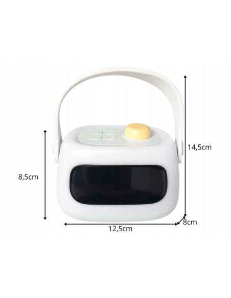 Lámpara led con reloj despertador
