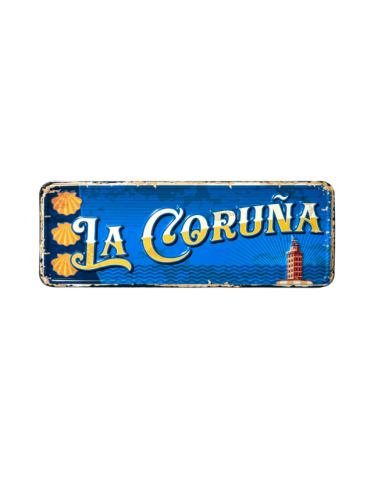 Souvenir iman  chapa de La  Coruña