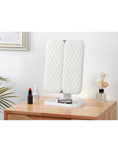 Espejo led plegable acolchado