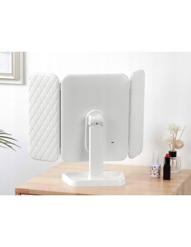 Espejo led plegable acolchado