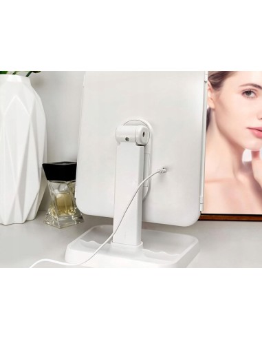 Espejo led plegable acolchado