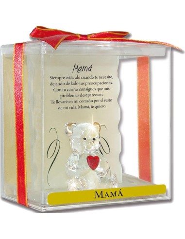 Oso de cristal " Mamá "