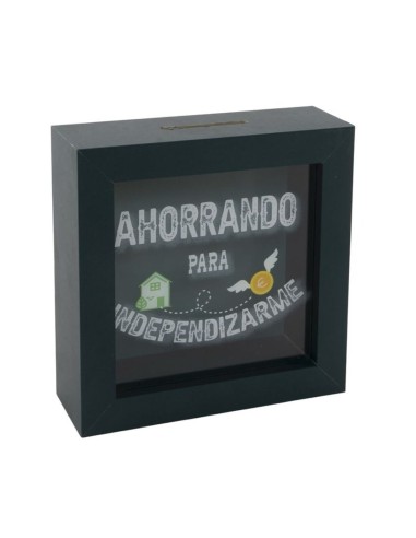 Hucha de madera " Independizarme "