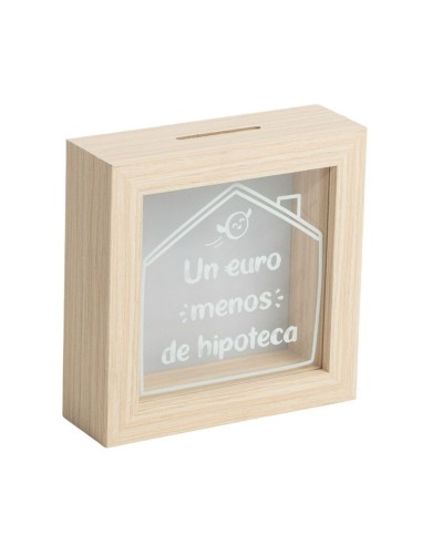 Hucha de madera " Hipoteca "