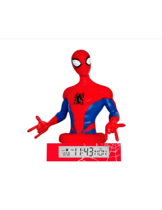 Lámpara 3D con despertador Spiderman Marvel 2