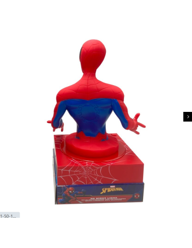 Lámpara 3D con despertador Spiderman Marvel