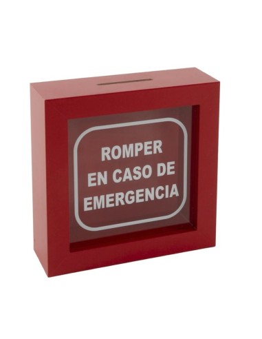 Hucha romper en caso de emergencia