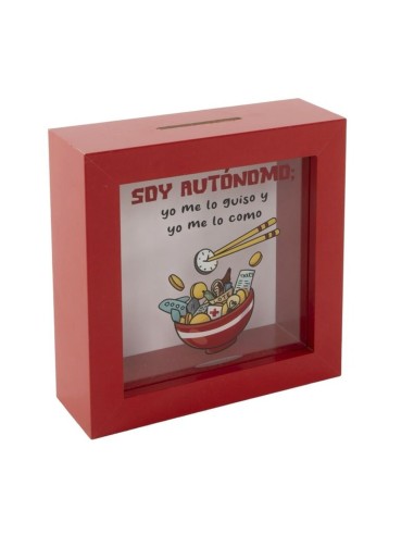 Hucha de madera " Autonomo "