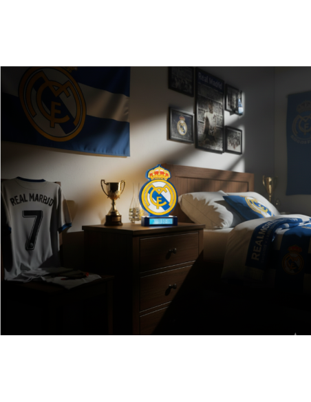 Lámpara Despertador 3D Real Madrid