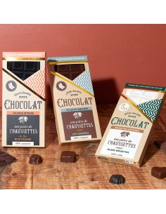 Calcetines originales en forma de tableta de chocolate