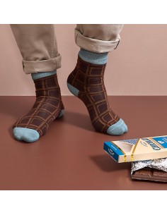 Calcetines originales en forma de tableta de chocolate 2