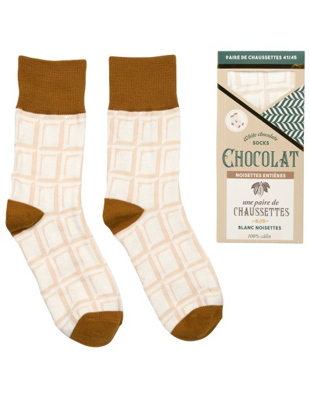 Calcetines originales en forma de tableta de chocolate