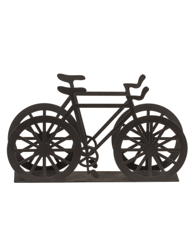 Servilletero en forma de bicicleta