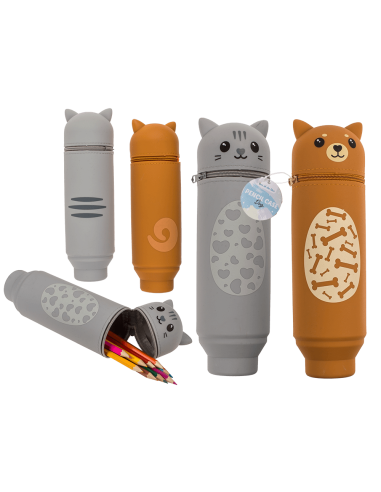 Estuche portalápices Kawaii " Mascotas "